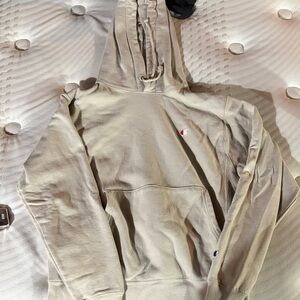 Champion Reverse Weave Beige Hoodie